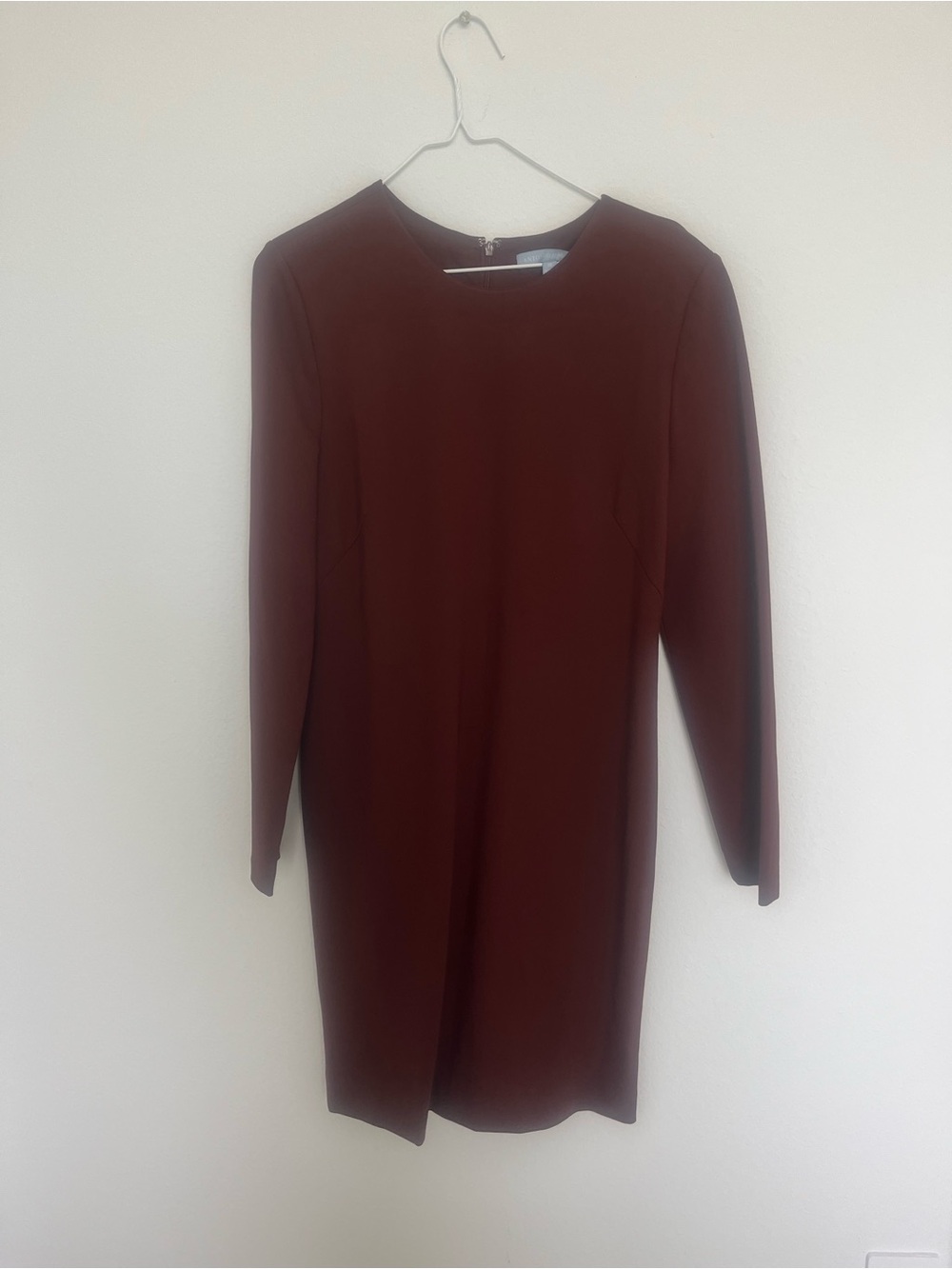 Antonio Melani Chocolate Brown Ponte Long Sleeve Sheath Dress